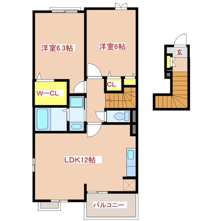 サンクレインの間取り