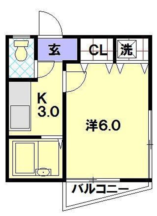 ハイツカワバタの間取り
