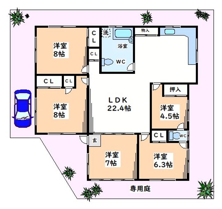 東京都立川市上砂町1(一戸建)の賃貸物件の間取り