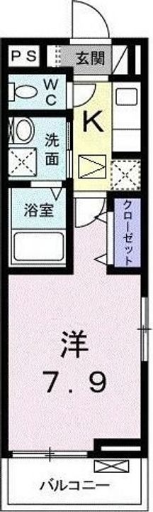 神奈川県横浜市磯子区原町(アパート)の賃貸物件の間取り