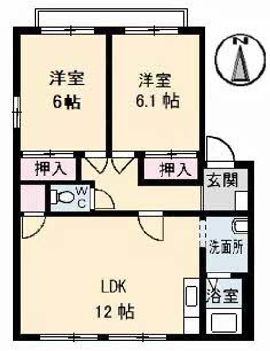 フレグランス円座 D棟の間取り