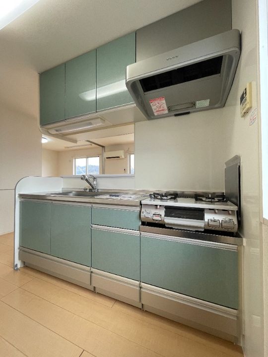 岡山県倉敷市福島(アパート)の賃貸物件のキッチン