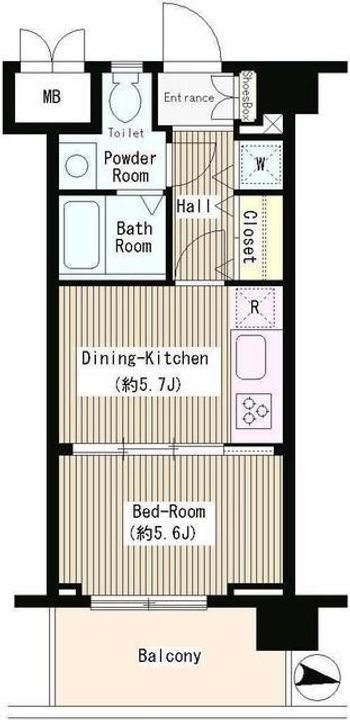 東京都杉並区堀ノ内2(マンション)の賃貸物件の間取り