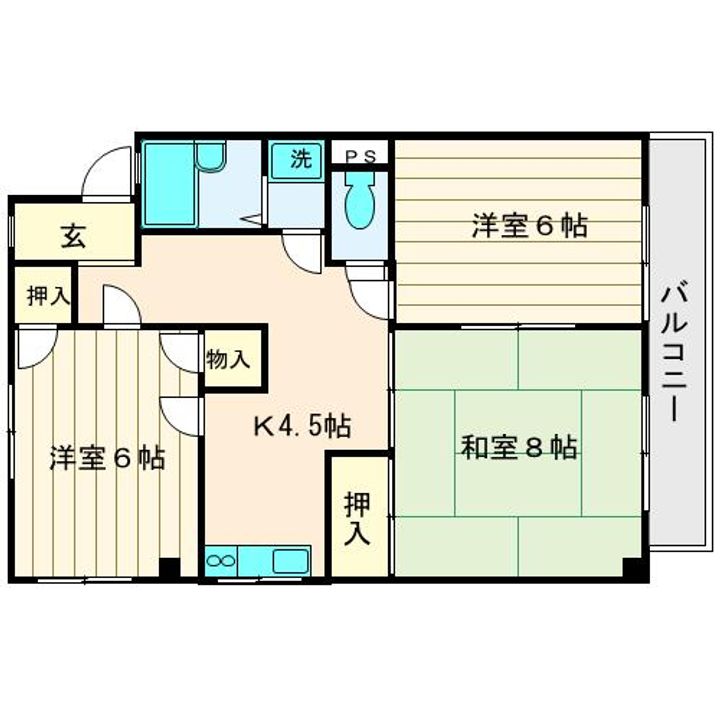 リニエージ友部の間取り
