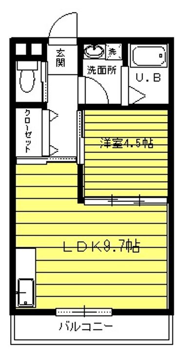 熊本県菊池市泗水町吉富(アパート)の賃貸物件の間取り
