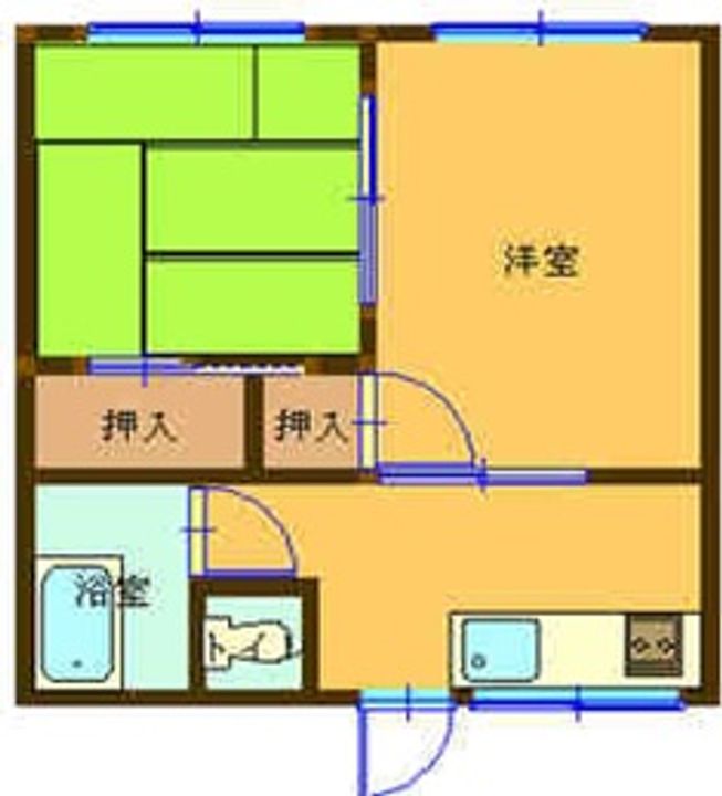 いなりやまハイツの間取り