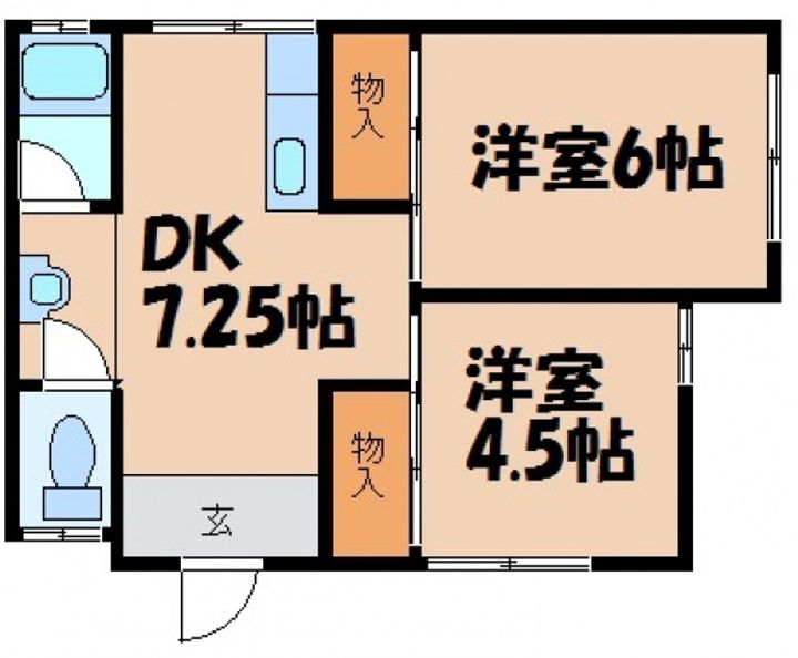 木村アパートの間取り