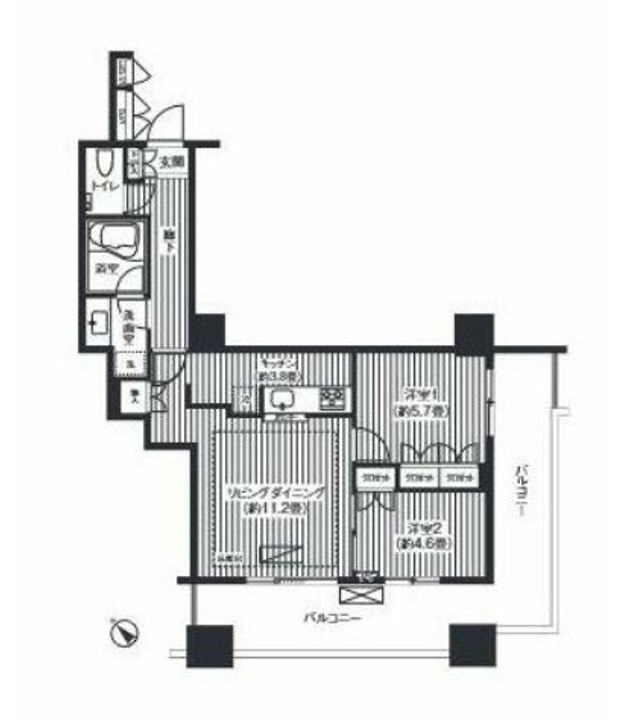 東京都豊島区東池袋4(マンション)の賃貸物件の間取り