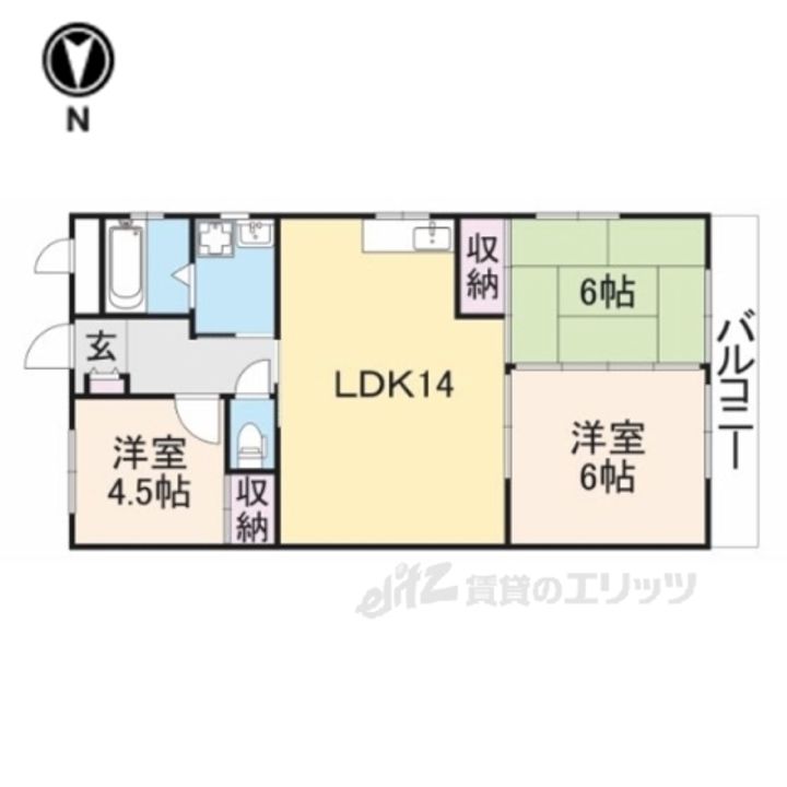 第二コーポ松川の間取り