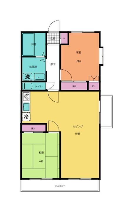 兵庫県明石市西明石西町2(マンション)の賃貸物件の間取り