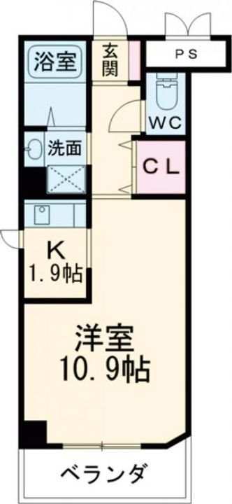 大阪府大東市赤井2(マンション)の賃貸物件の間取り