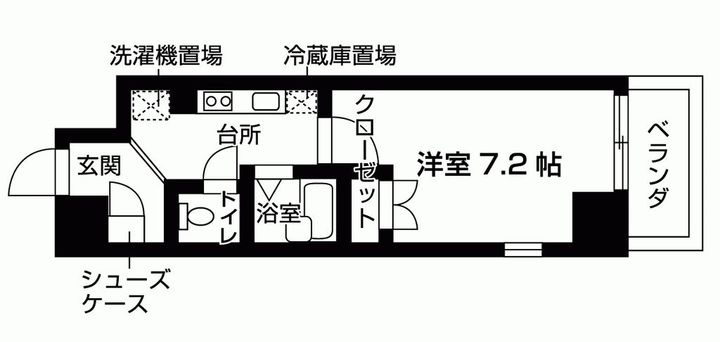 バウスクロス天六の間取り