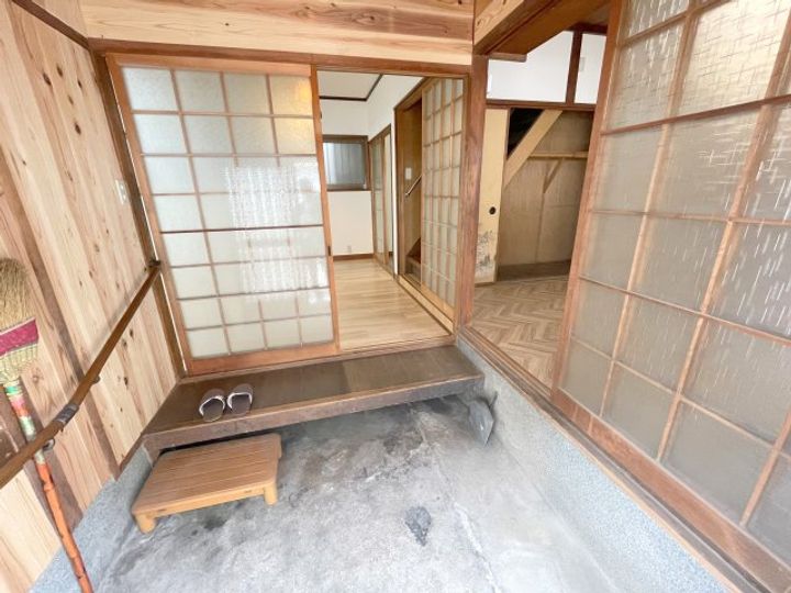 奈良県奈良市西九条町(一戸建)の賃貸物件の玄関