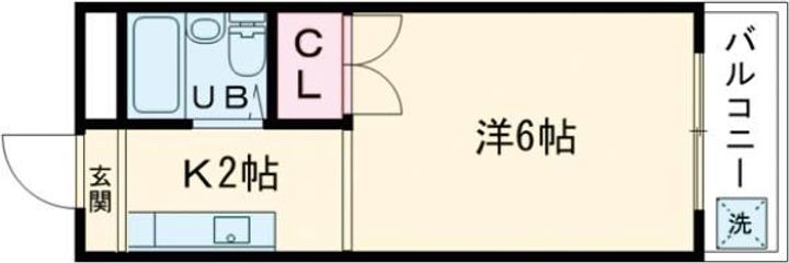 メゾン・ド・ヴィルこがねの間取り
