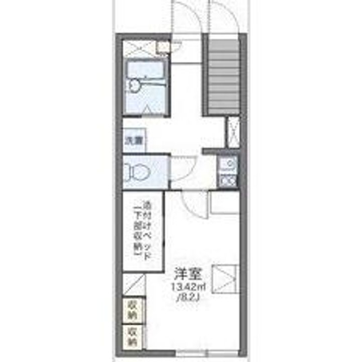 岐阜県土岐市泉町大富(アパート)の賃貸物件の間取り