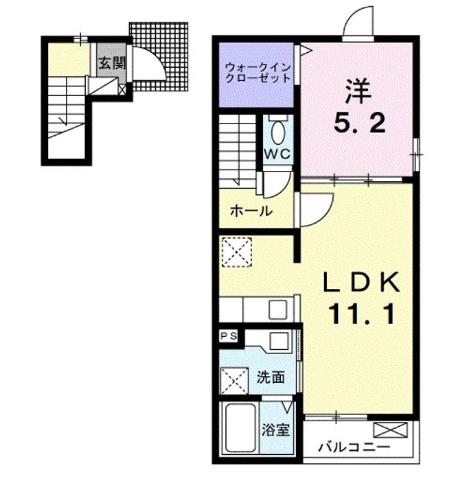 リブリオポラ Dの間取り