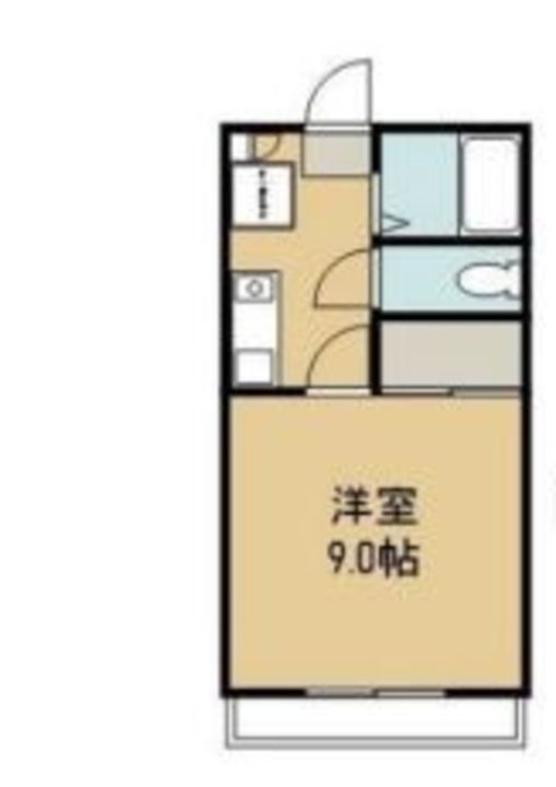 岡山県倉敷市下庄の賃貸アパートの間取り