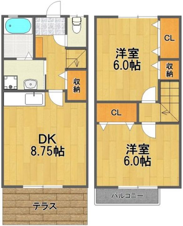 東京都立川市西砂町1(一戸建)の賃貸物件の間取り