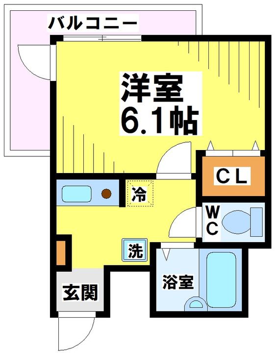 東京都調布市布田2(マンション)の賃貸物件の間取り