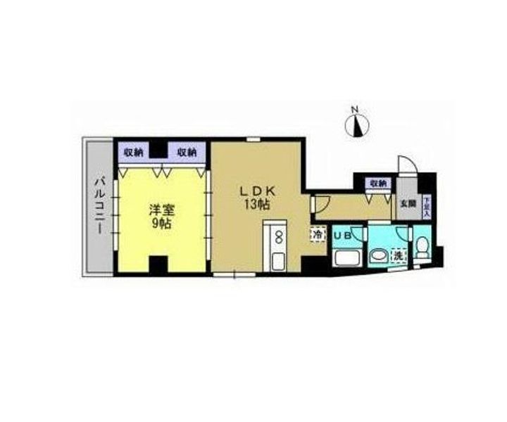 芝132金杉アパートメントの間取り