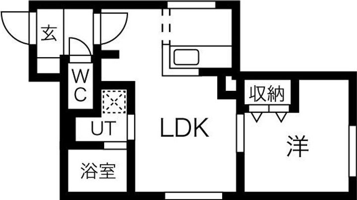 北海道札幌市中央区北六条西25(マンション)の賃貸物件の間取り