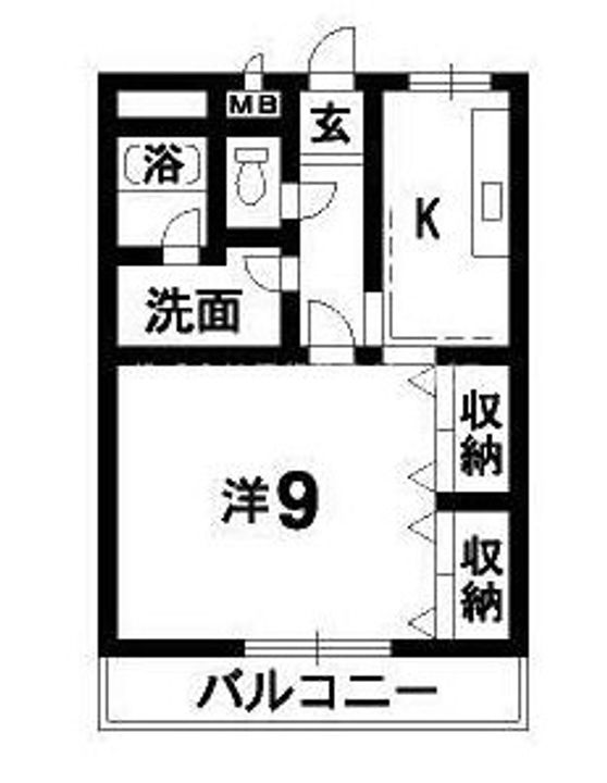徳島県板野郡藍住町奥野字和田(アパート)の賃貸物件の間取り