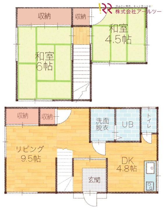 新潟県新潟市東区山の下町(一戸建)の賃貸物件の間取り