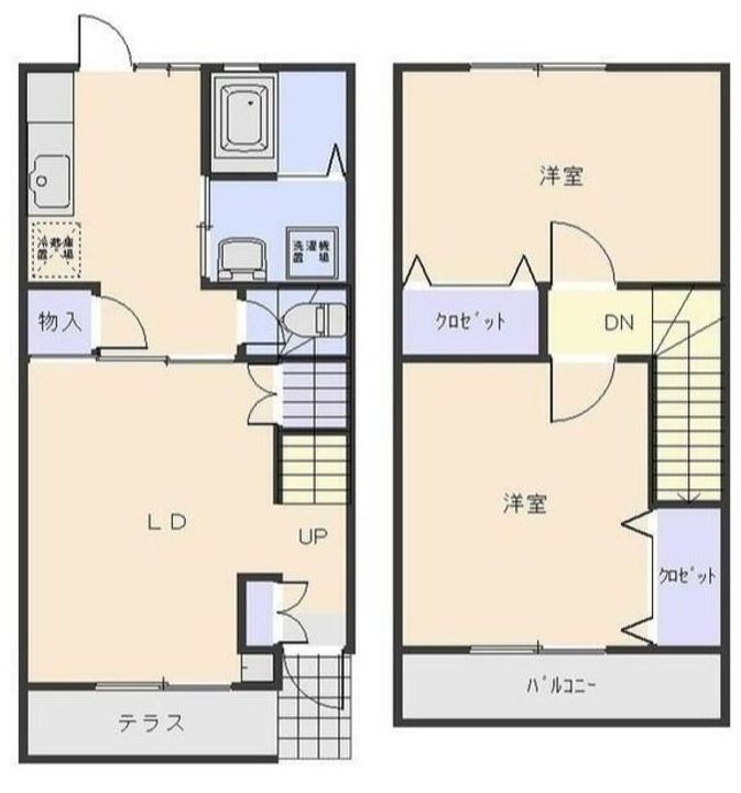群馬県前橋市下新田町(アパート)の賃貸物件の間取り