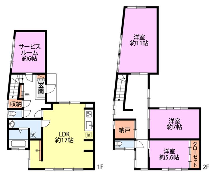 新潟県新潟市中央区万代6(一戸建)の賃貸物件の間取り