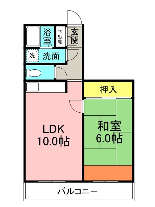 ライオンズマンション清水台の間取り