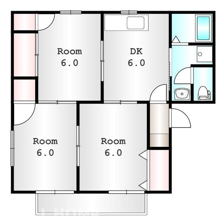 群馬県高崎市棟高町(アパート)の賃貸物件の間取り