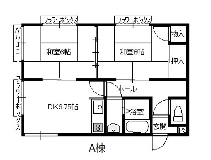 レジデンスHYJ A棟の間取り
