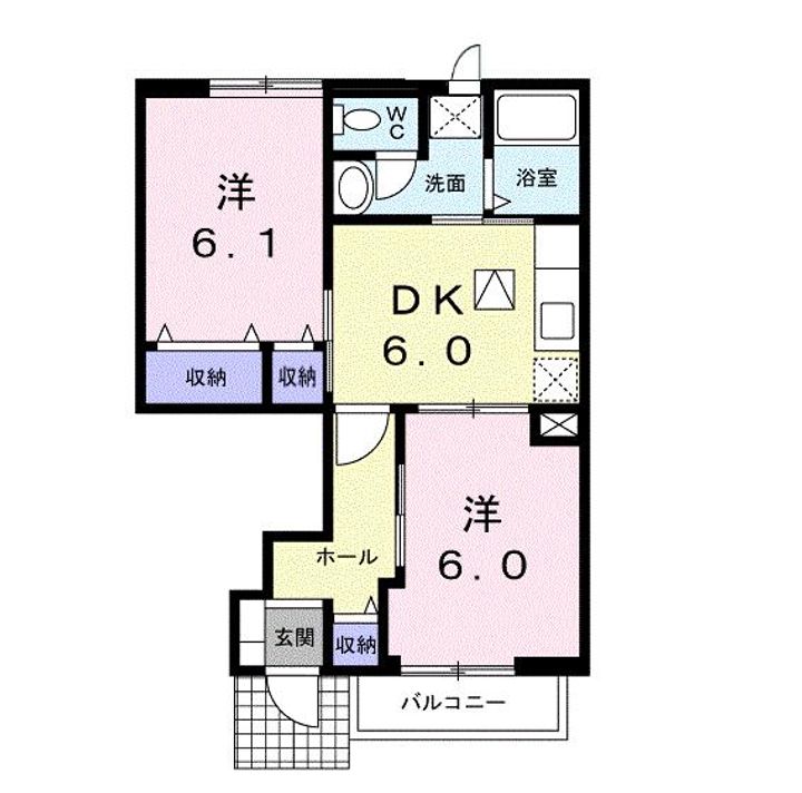 広島県尾道市吉和町(アパート)の賃貸物件の間取り