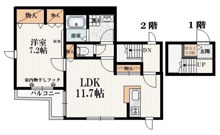 Maison Bonheurの間取り