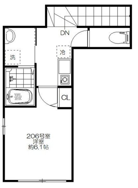 東京都小金井市梶野町2(アパート)の賃貸物件の間取り