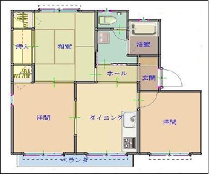 ユメリア B棟の間取り