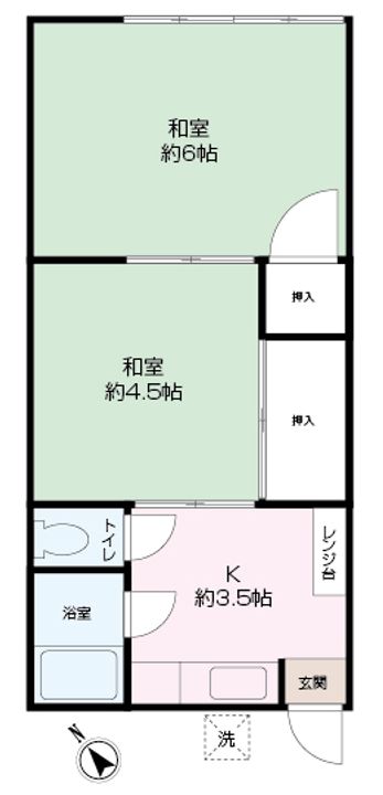 上福荘の間取り