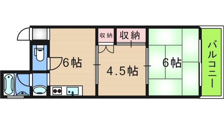 粋緑館の間取り