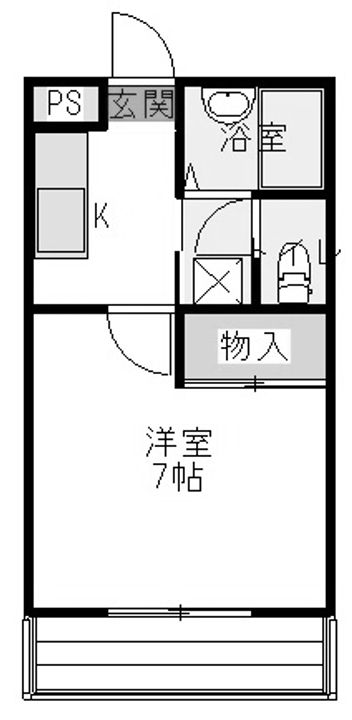 群馬県前橋市上小出町3(アパート)の賃貸物件の間取り