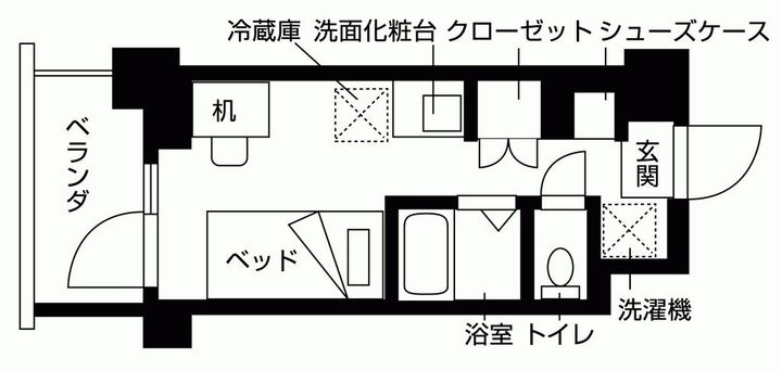 レジディア浦安IIIの間取り