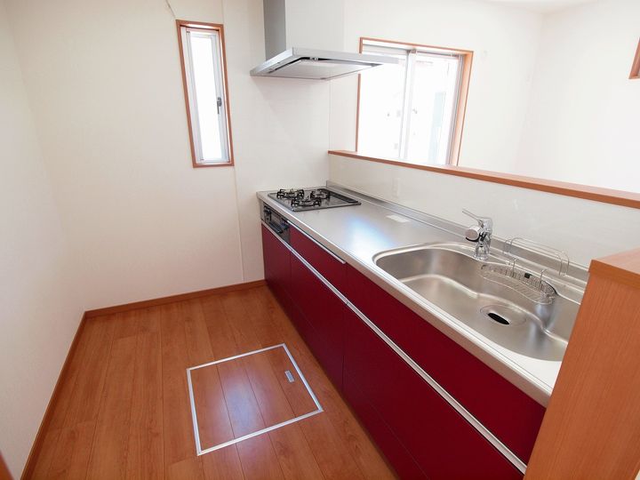 徳島県徳島市南常三島町3(一戸建)の賃貸物件のキッチン