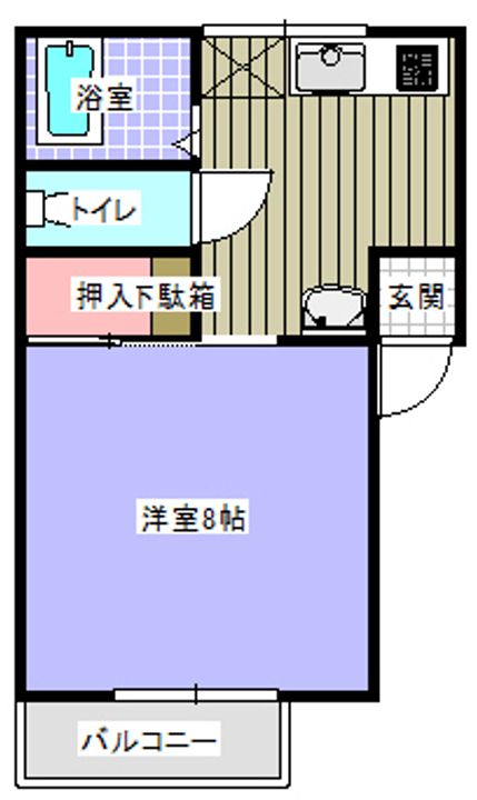 エヴァグリーンAの間取り