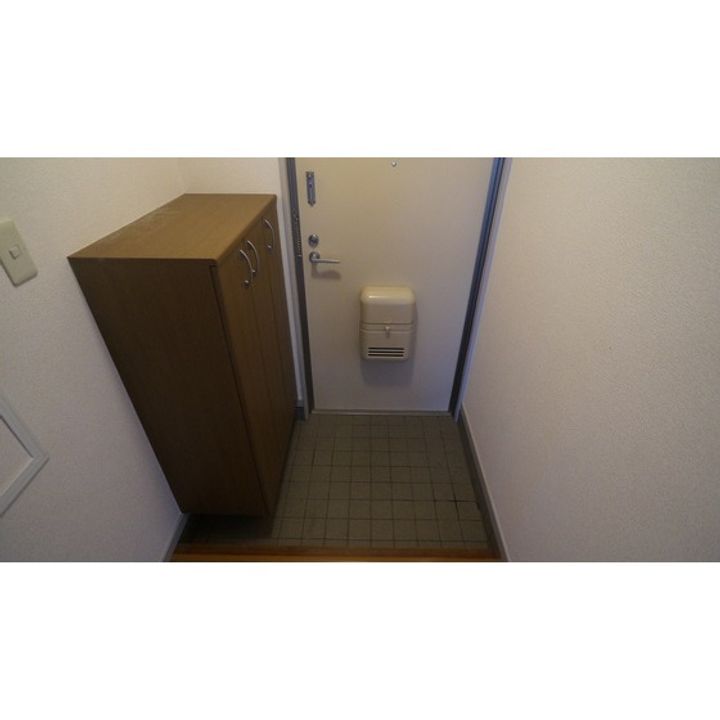 エレガントレーベン A棟の玄関