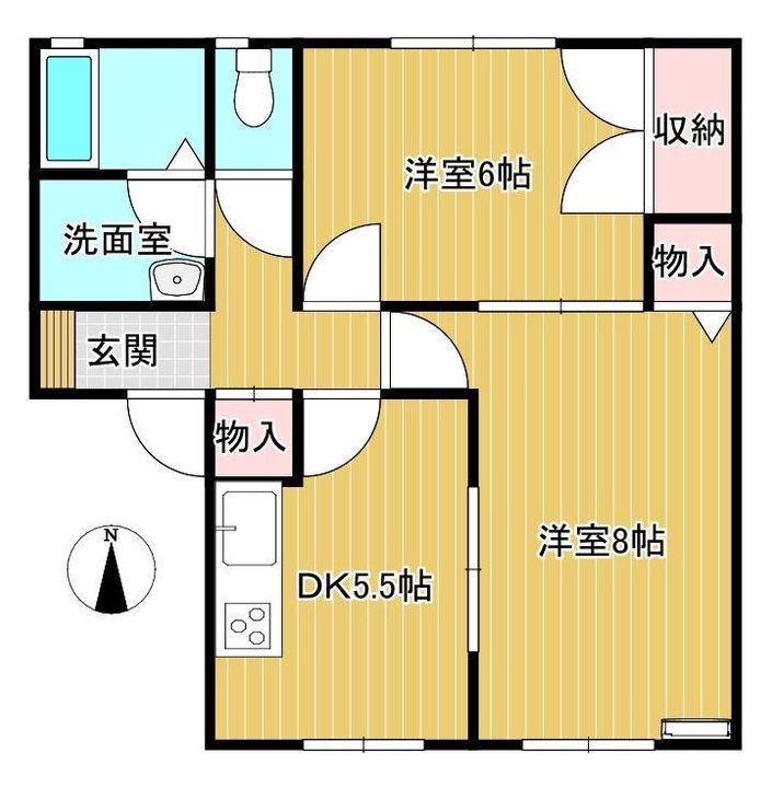 サニープレイスモトダテの間取り
