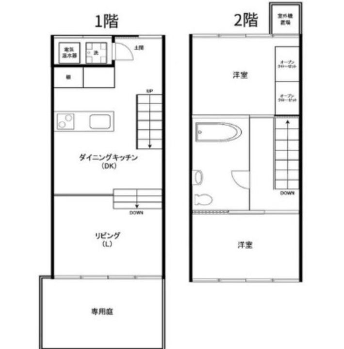 大阪府大阪市阿倍野区相生通1(一戸建)の賃貸物件の間取り