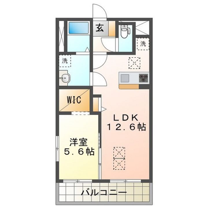 ルネス上浜の間取り