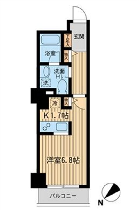 TKフラッツ渋谷の間取り