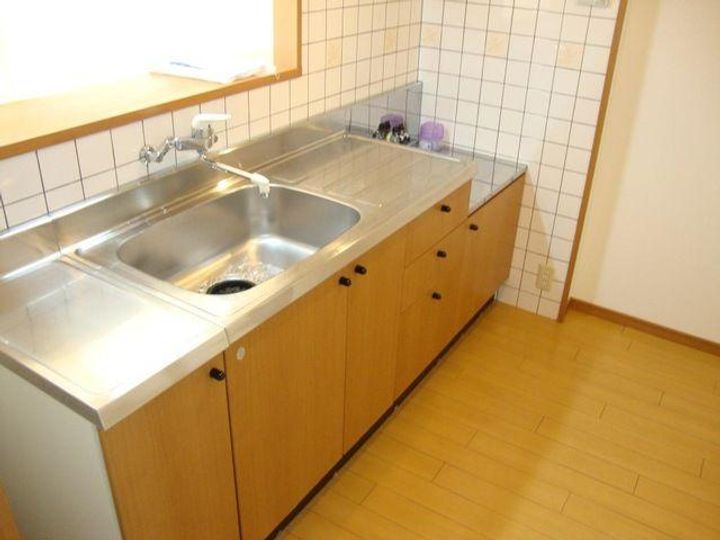 愛知県長久手市仲田(マンション)の賃貸物件のキッチン
