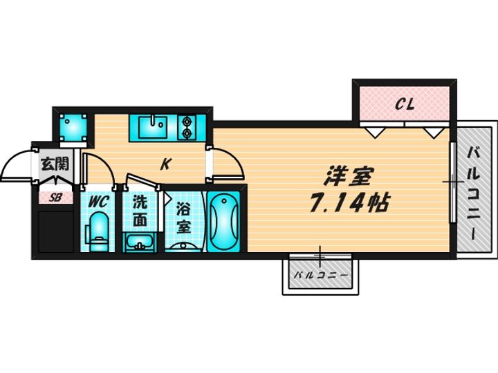 Luxe布施駅前の間取り