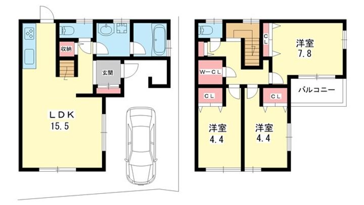大阪府豊中市向丘1(一戸建)の賃貸物件の間取り